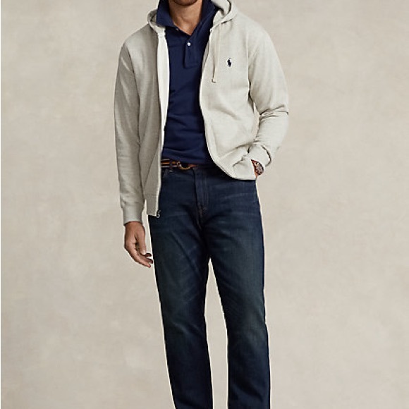 #21 VINTAGE RALPH LAUREN Big & Tall Fleece Full-Zip Hoodie thick (LT) - Picture 6 of 15